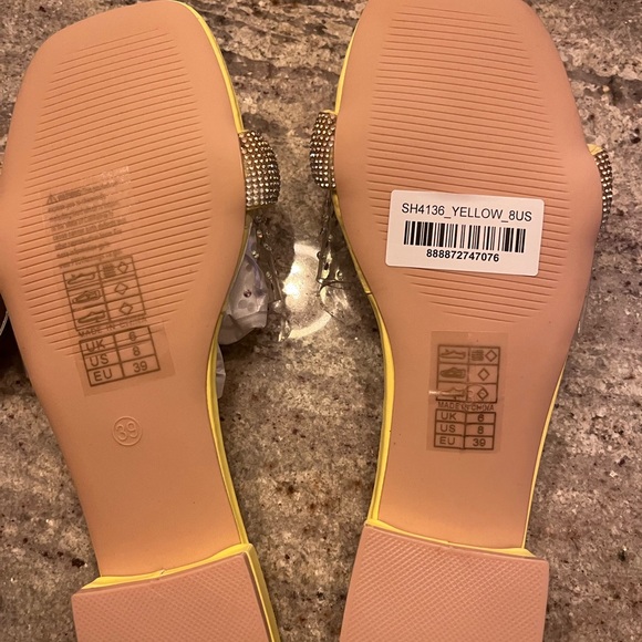 London Rag Old Flame Low Strack Heel Sandals - Picture 4 of 5